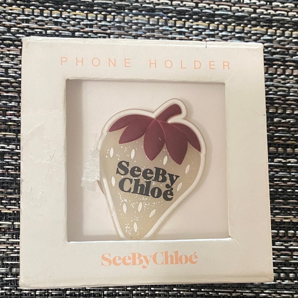 BNWB See By Chloe Strawberry Phone Holder